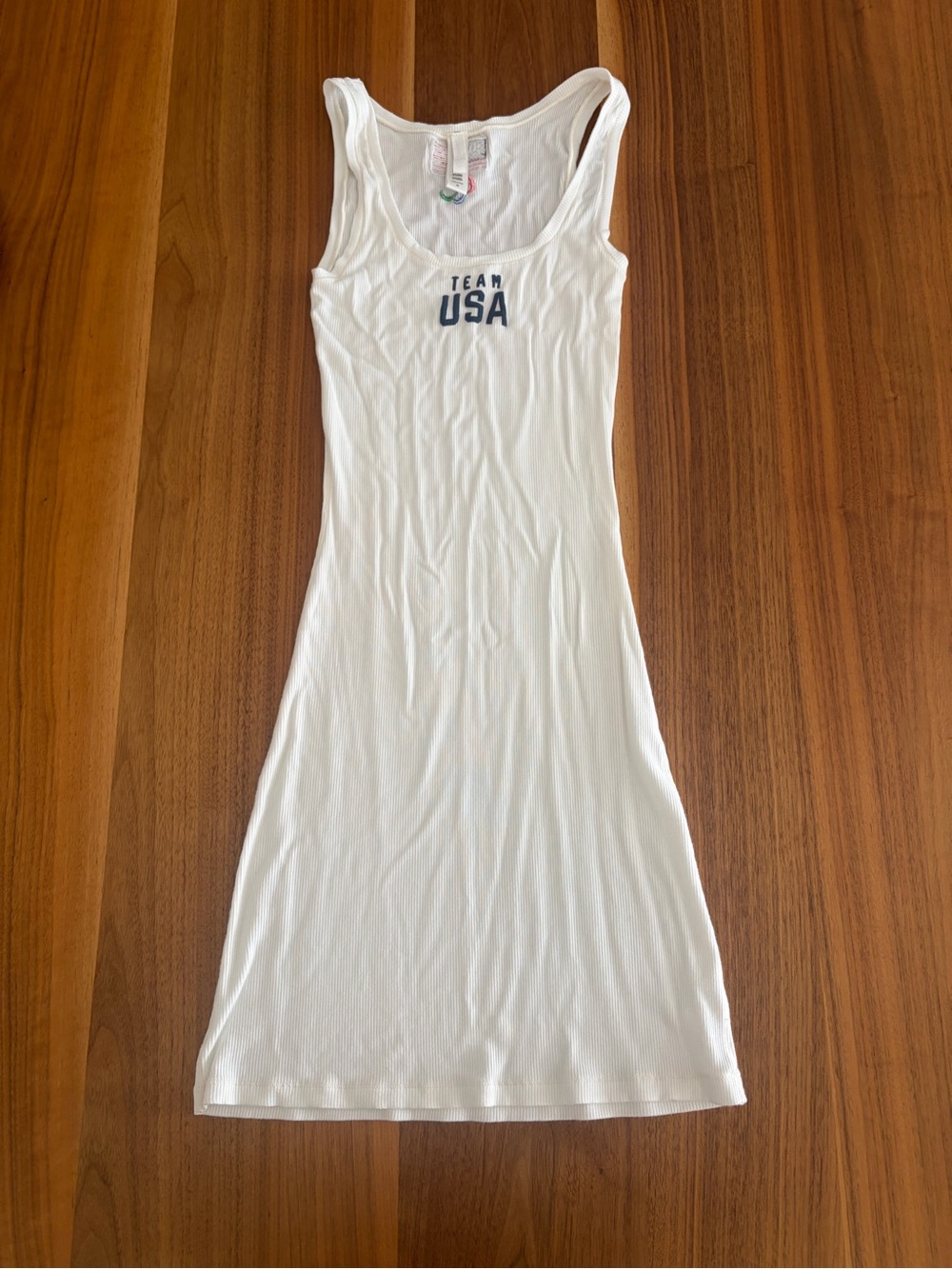 Skims 'TEAM USA' Ribbed Tank Dress
